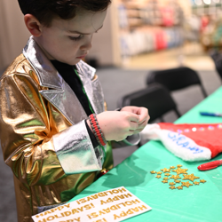 This little Elvis fan had a great time at the lighting ceremony!