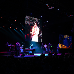The Elvis: Live in Concert event showcased the king on the big screen.