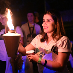 The Candlelight Vigil takes place every year on August 15 and often lasts until the early morning hours of the 16th. 