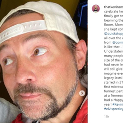 Kevin Smith aka Silent Bob with his mom, at Graceland