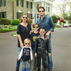 Kristoffer Polaha and his wife Julianne Morris, American actor and actress
