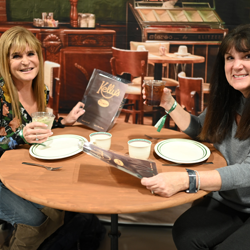 Is this Port Charles? Fans pose for photos in mock sets from the show.