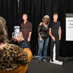 Fans had a blast taking photos with the cast stand-ups!