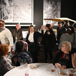 Cast members stopped in for a quick hello at the opening party!