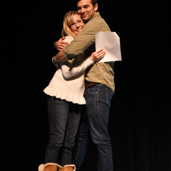 Fans acted in scenes with the cast.