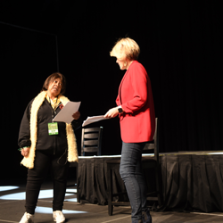 A few lucky fans had the opportunity to act in scenes with the show