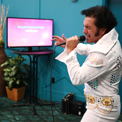Elvis fans sang their favorite tunes at Elvis Karaoke.