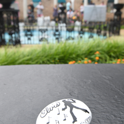 Fans pay their respects to Elvis at the Meditation Garden.